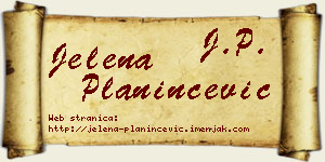 Jelena Planinčević vizit kartica